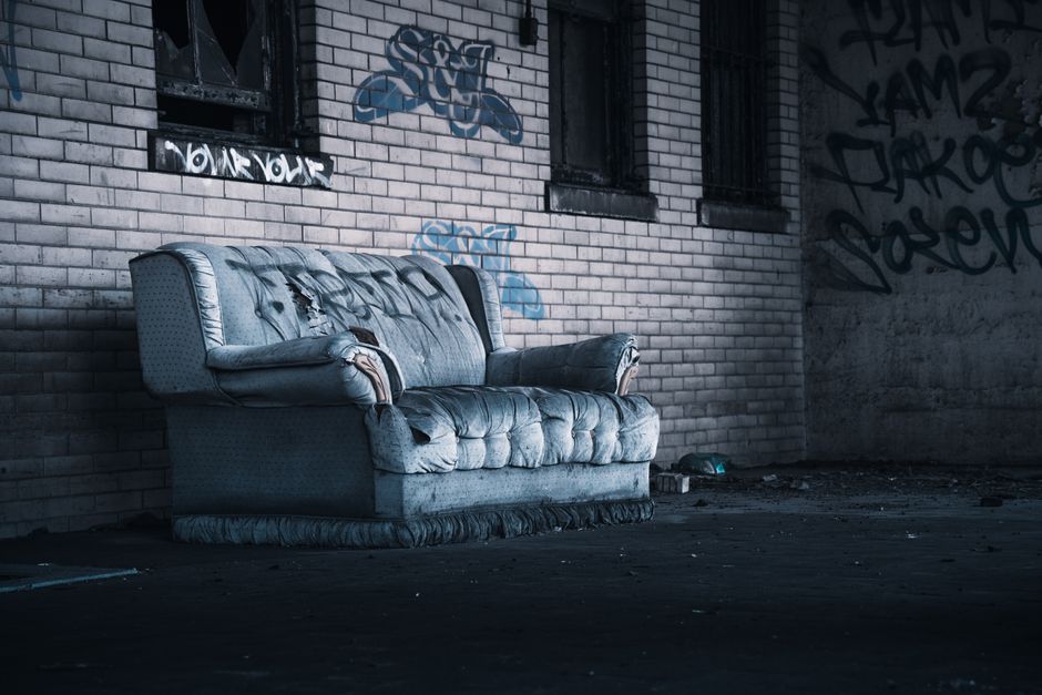 Sofa Disposal — illustrative stock photo (not a customer job)